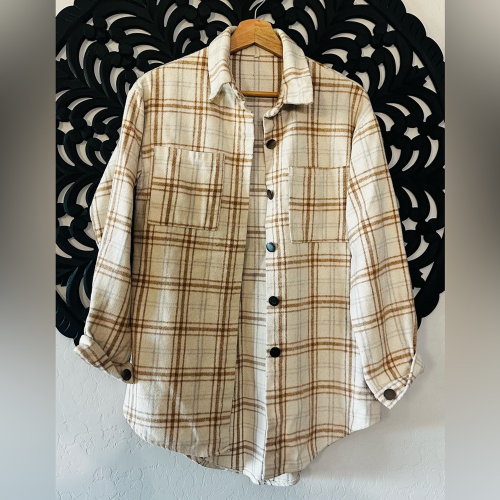 Oversized Plaid Flannel Shacket